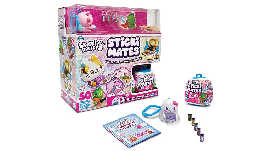Przyklej, podziel się i noś nowe figurki niespodzianki Sticki Rolls od Jazwares