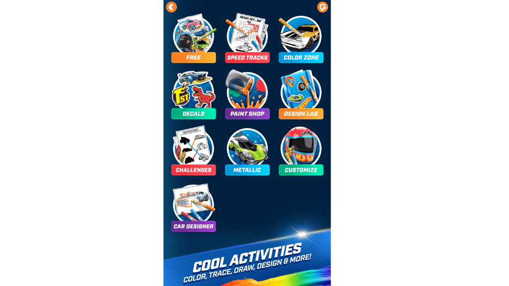 Przyszli zawodnicy przejmują stery z grą kolorowanką Hot Wheels od Mattel i Crayola