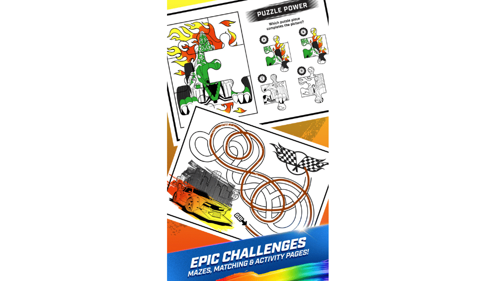 Przyszli zawodnicy przejmują stery z grą kolorowanką Hot Wheels od Mattel i Crayola
