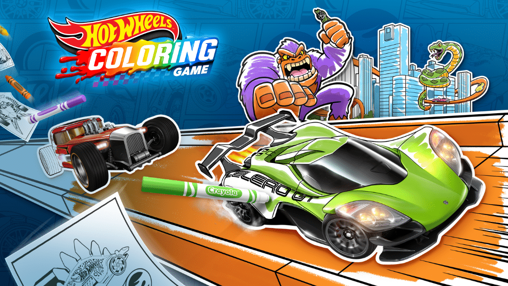 Przyszli zawodnicy przejmują stery z grą kolorowanką Hot Wheels od Mattel i Crayola