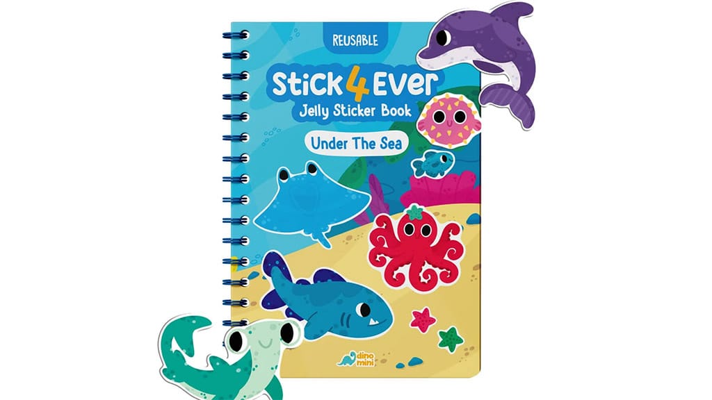 Dinomini Publishing - Stick4Ever żelowe książki z naklejkami