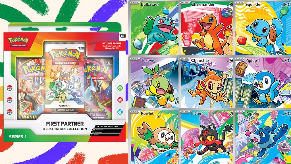 Pokémon TCG: Kolekcja Ilustracji Pierwszego Partnera — seria 1