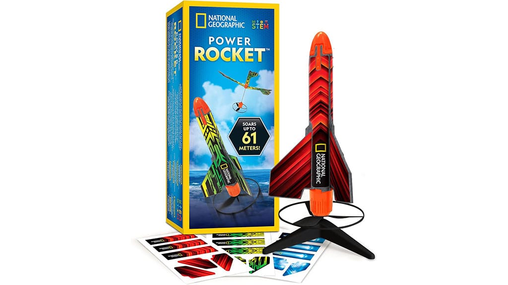 Niebieska Marbles National Geographic Power Rocket samolot zabawka