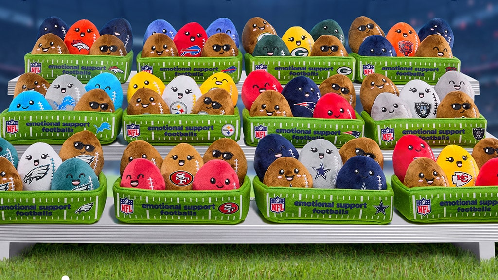 Zobacz nowe emocjonalne maskotki NFL od Relatable!