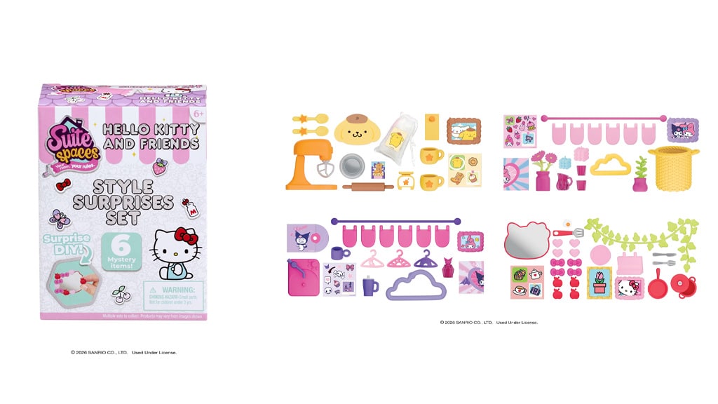 Goliath Sanrio zaprezentował słodką kolekcję akcesoriów do figurek Hello Kitty