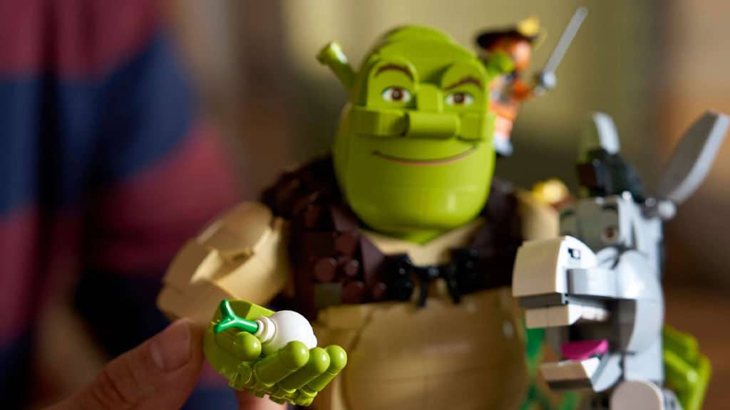 Zestaw LEGO Ideas Shrek, Osioł i Kot w Butach