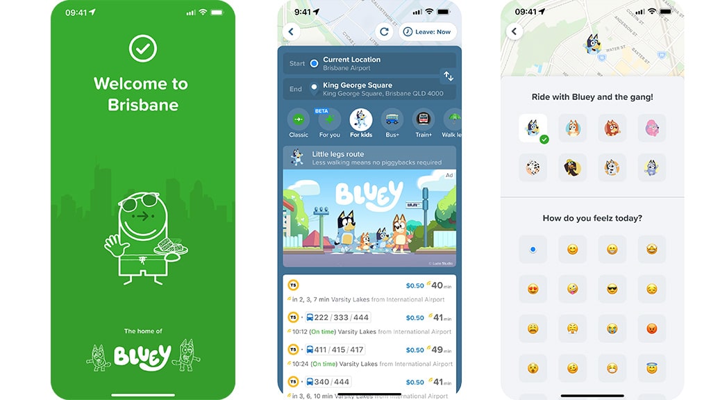 Podróżuj z Bluey w prawdziwym życiu dzięki nowej funkcji Citymapper dla dzieci