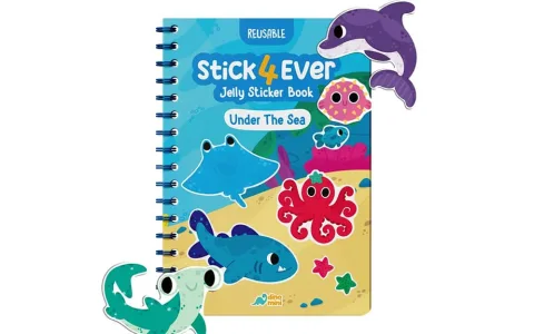 Dinomini Publishing - Stick4Ever żelowe książki z naklejkami