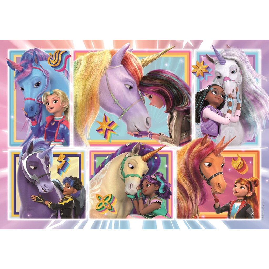 Akademia Jednorożców razem z jednorożcami 104-elementowe puzzle Supercolor - Clementoni kép 2