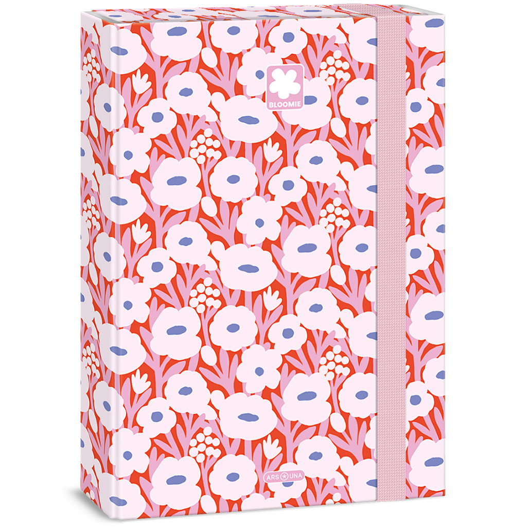 Ars Una: Bloomie pudełko na zeszyty z gumką A4 w kwiaty kép 1