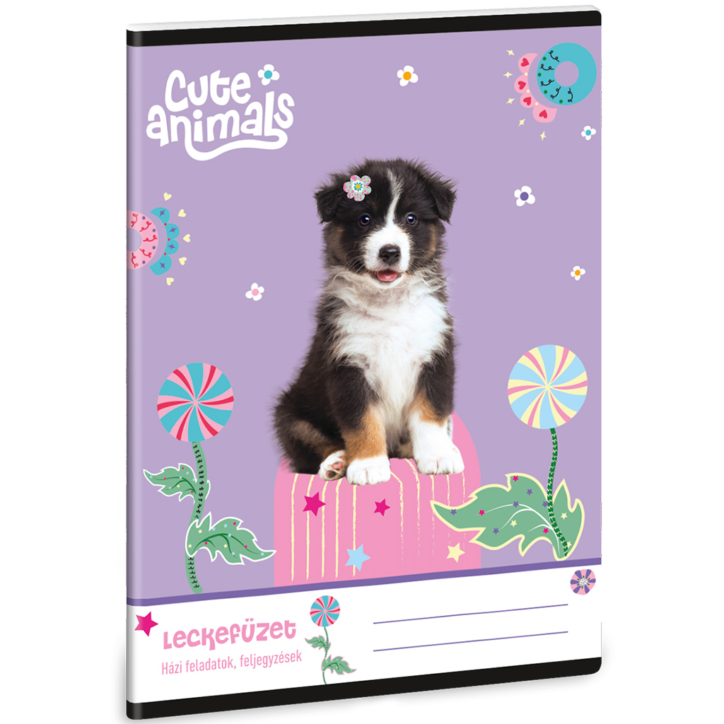 Ars Una: Cute animals Aussie zeszyt z pieskami 38 kartek A5 kép 1
