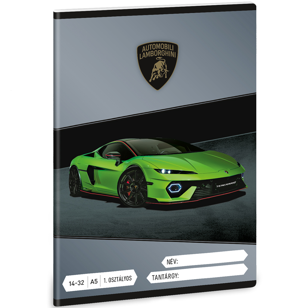 Ars Una: Lamborghini Temerario A5 zeszyt w linie dla klasy 1 14-32 kép 1