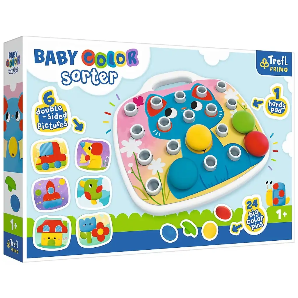 Baby Color gra do sortowania kolorów - Trefl