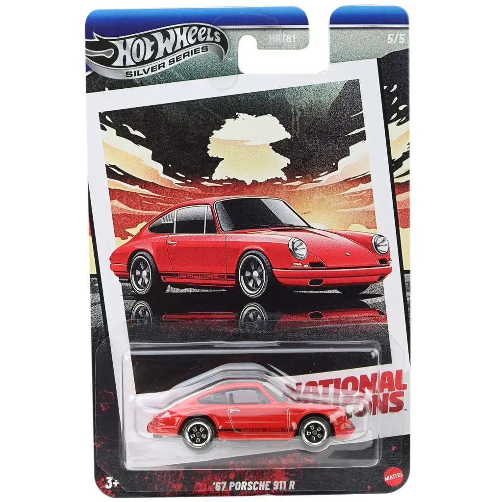 Hot Wheels: Vintage 67 Porsche 911 R czerwony samochodzik 1/64 - Mattel
