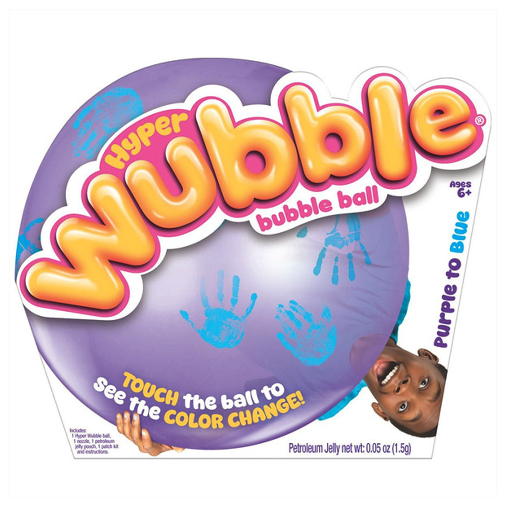Hyper Wubble zmieniająca kolor bąbelkowa piłka - fioletowo-niebieska zdjęcie 1