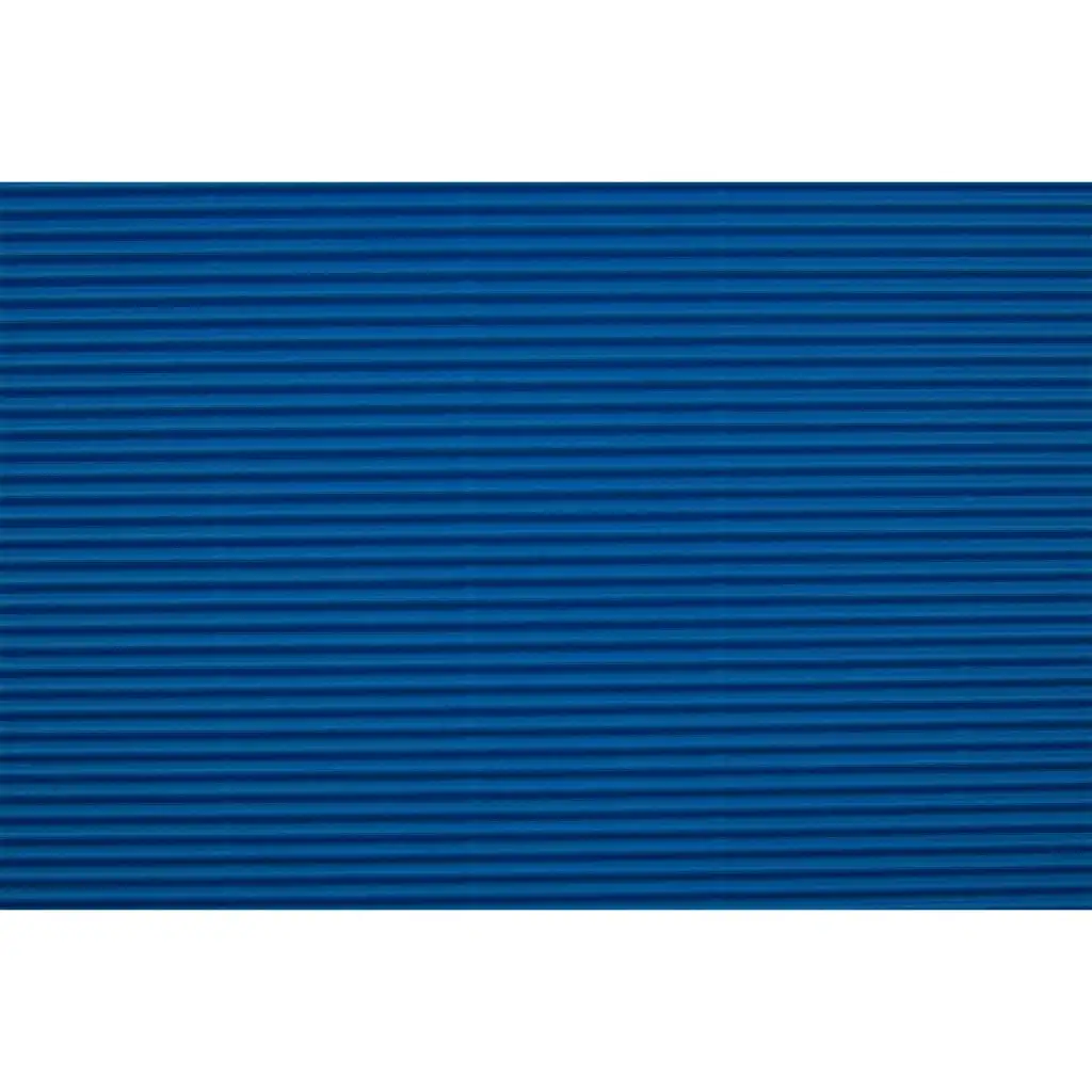 Niebieska dekoracyjna tektura falista 3D B/2 50x70cm 1 szt.
