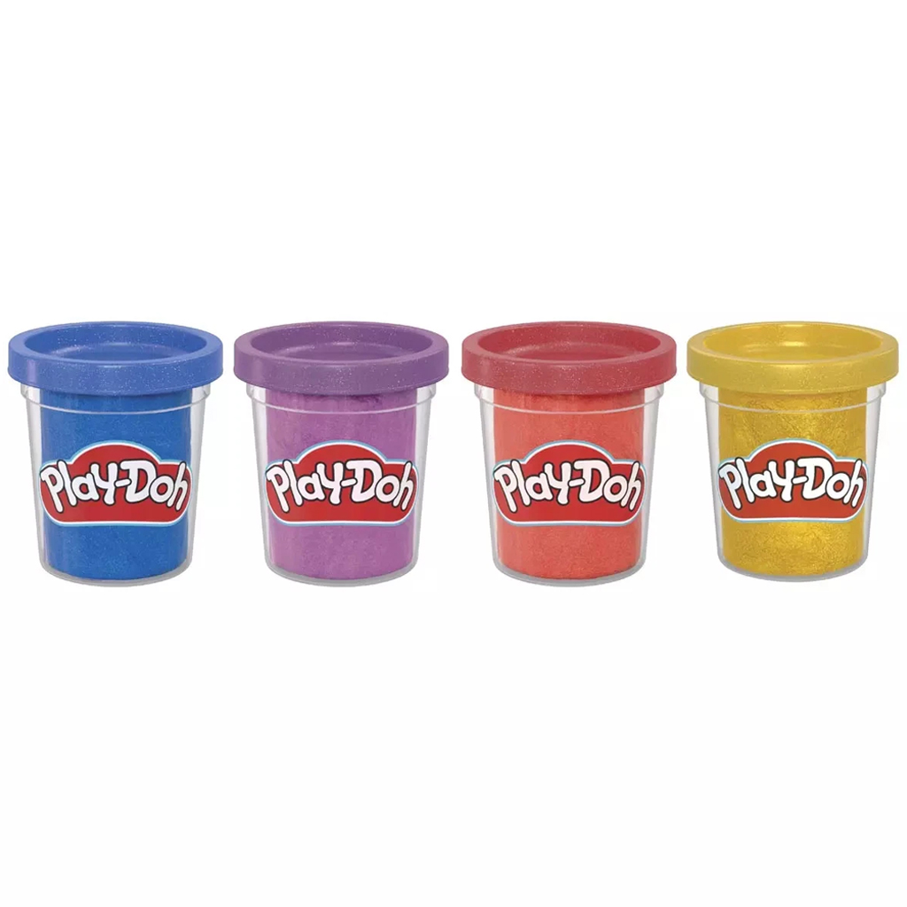 Play-Doh: Metaliczna masa plastyczna, zestaw 4 słoiczków - Hasbro zdjęcie 2