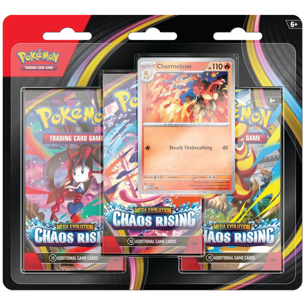 Pokémon TCG: Mega Evolution Chaos Rising — blister zawierający 3 boostery