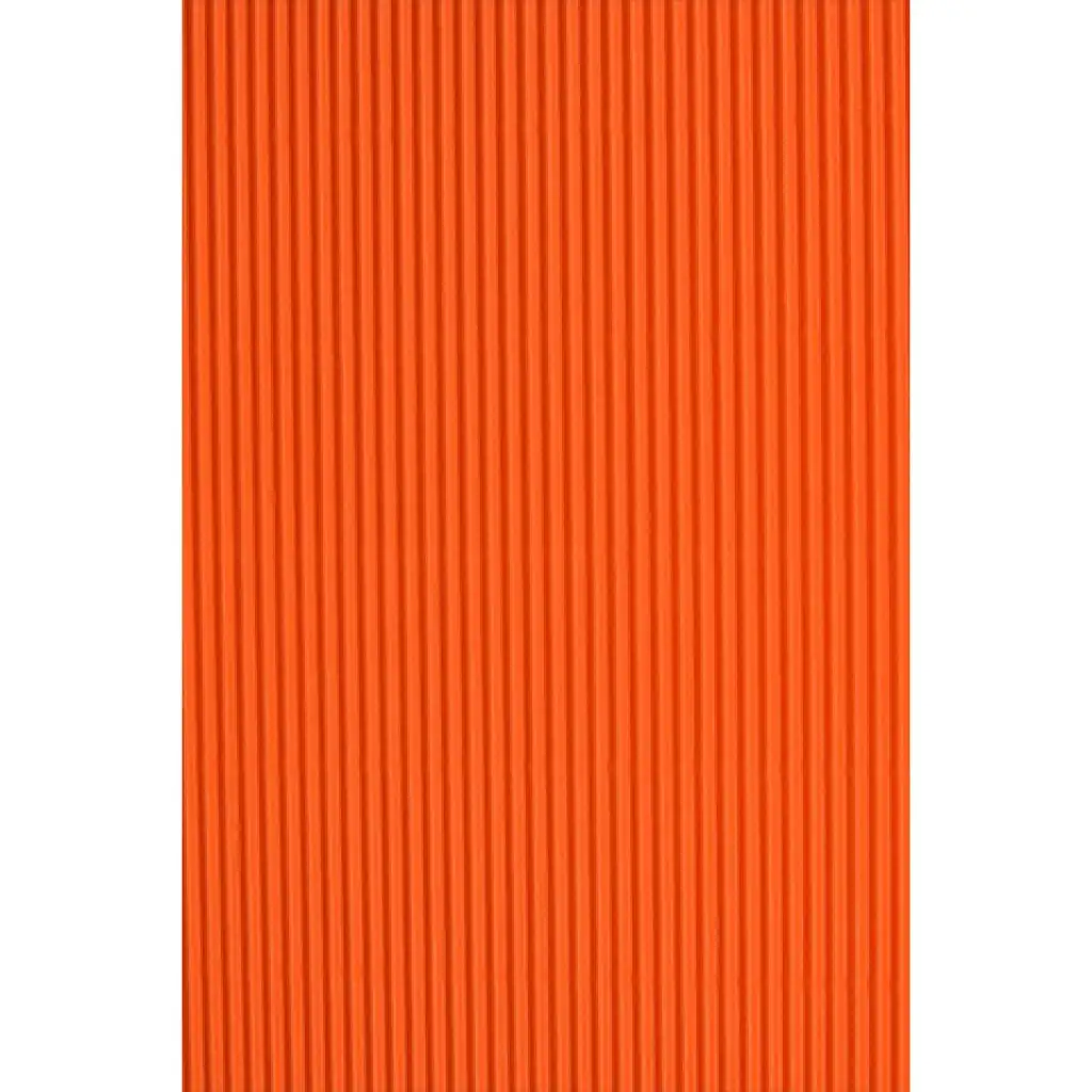 Pomarańczowa dekoracyjna tektura falista 3D 50x70cm 161g 1 szt.
