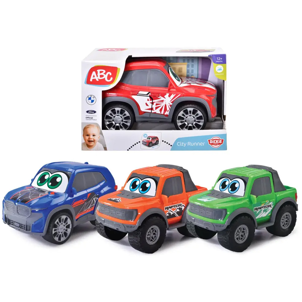 ABC City Runner mały samochód różne wersje, 1 szt. - Dickie Toys zdjęcie 1