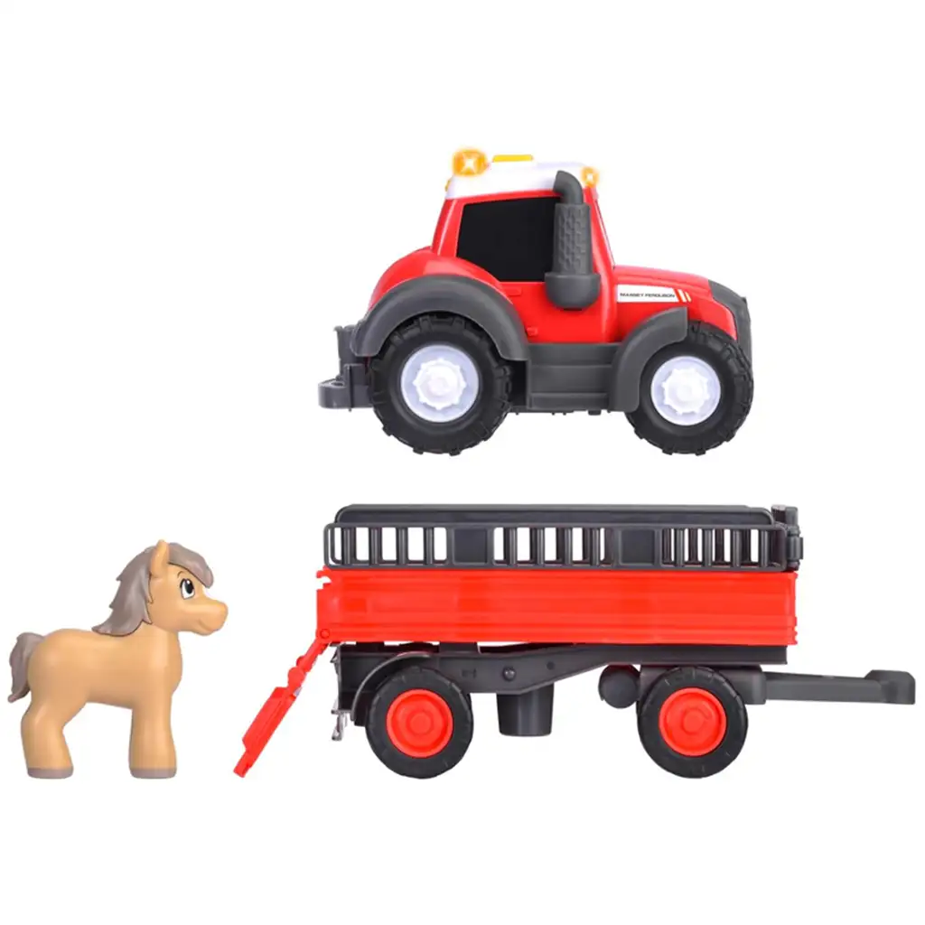ABC Massey traktor transportowy z koniem - Simba Toys zdjęcie 5