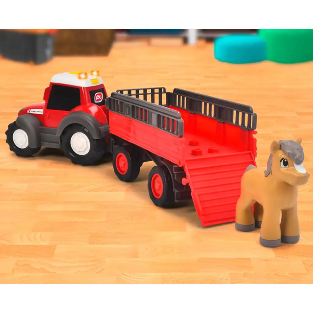 ABC Massey traktor transportowy z koniem - Simba Toys zdjęcie 6