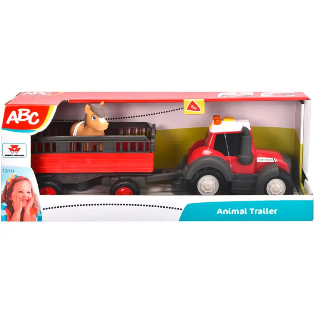 ABC Massey traktor transportowy z koniem - Simba Toys zdjęcie 1