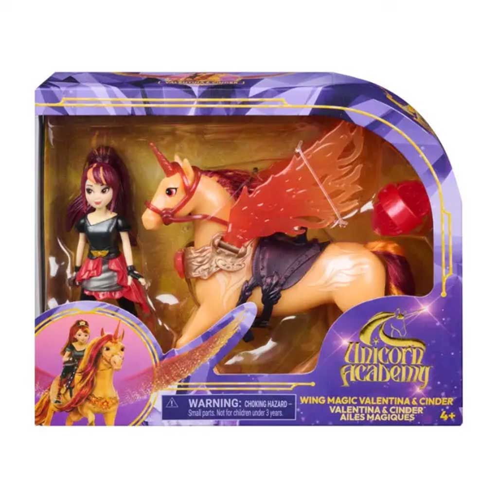 Akademia jednorożców: Magiczne skrzydła - Zestaw Valentina i Cinder - Spin Master zdjęcie 1