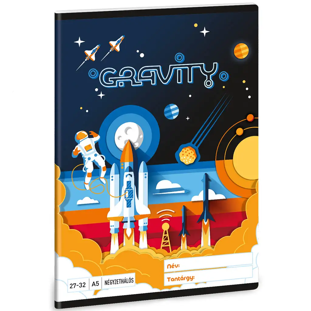 Ars Una: Gravity astronauta kratkowy zeszyt A/5 zdjęcie 1