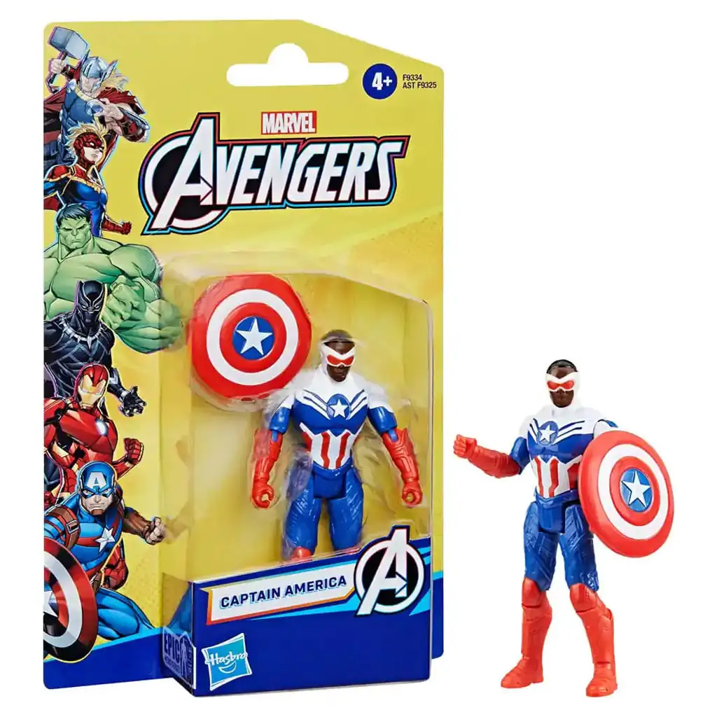 Avengers: figura Kapitana Ameryki 10cm (wygląd Sam Wilson x Sokół) - Hasbro zdjęcie 1