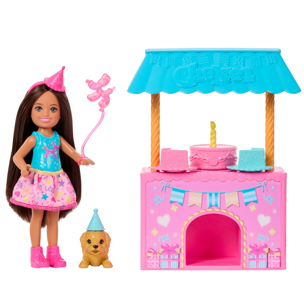 Barbie: Chelsea urodzinowa impreza z lalką i szczeniakiem – Mattel zdjęcie 2