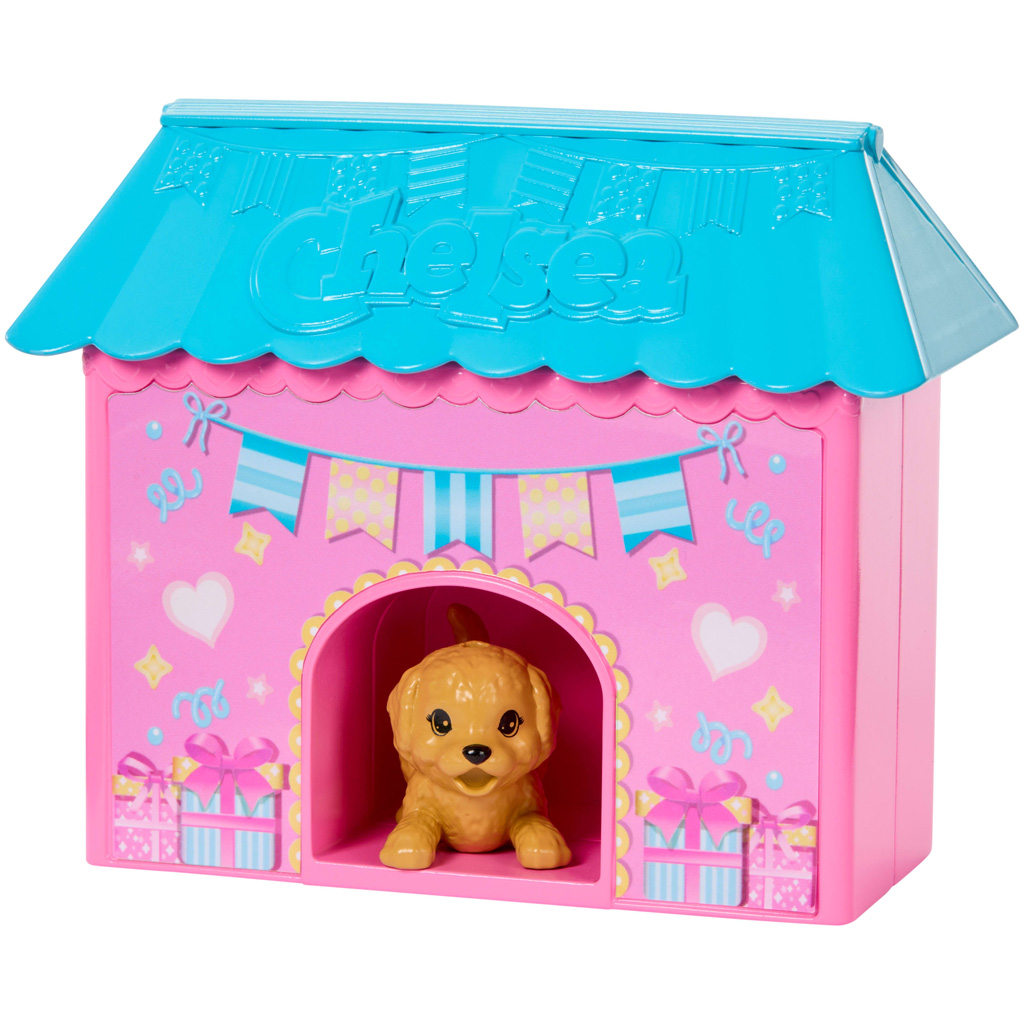 Barbie: Chelsea urodzinowa impreza z lalką i szczeniakiem – Mattel zdjęcie 5
