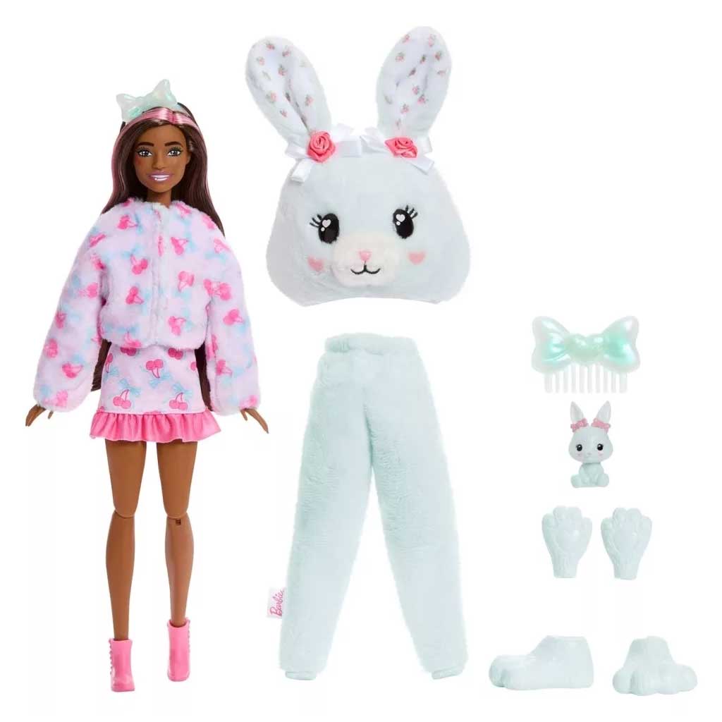 Barbie: Cutie Reveal niespodzianka lalka - Królik - Mattel zdjęcie 3