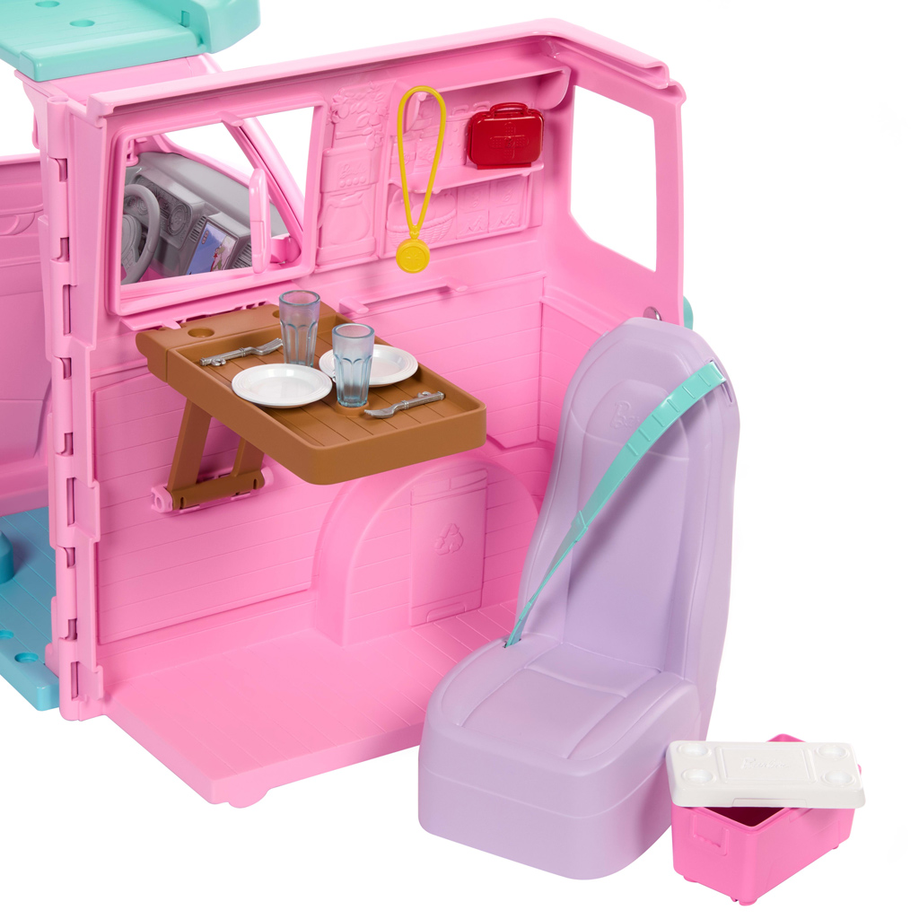 Barbie Dream Land Road Trip kamper z 20 akcesoriami – Mattel zdjęcie 5