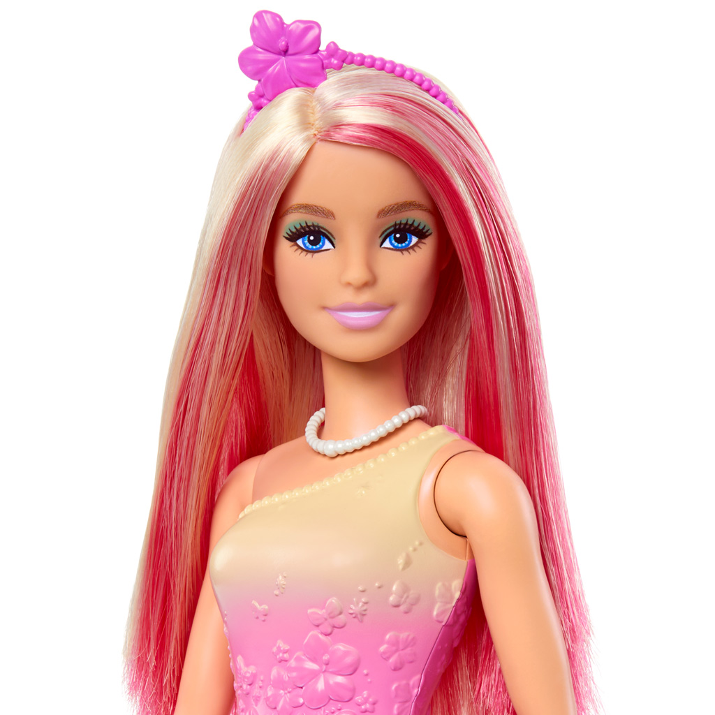 Barbie Dreamtopia: Księżniczka w różowej sukience z motylkami - Mattel zdjęcie 4