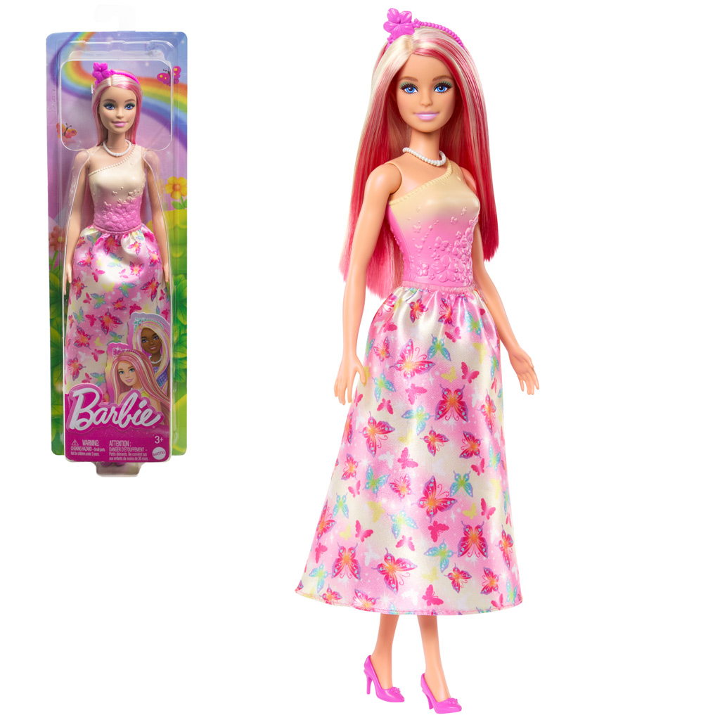 Barbie Dreamtopia: Księżniczka w różowej sukience z motylkami - Mattel zdjęcie 1