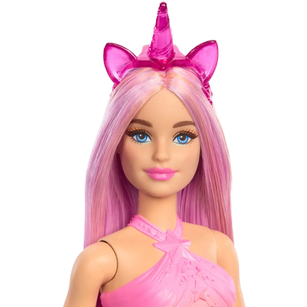 Barbie Dreamtopia: Lalka jednorożec w różowej sukience - Mattel zdjęcie 3