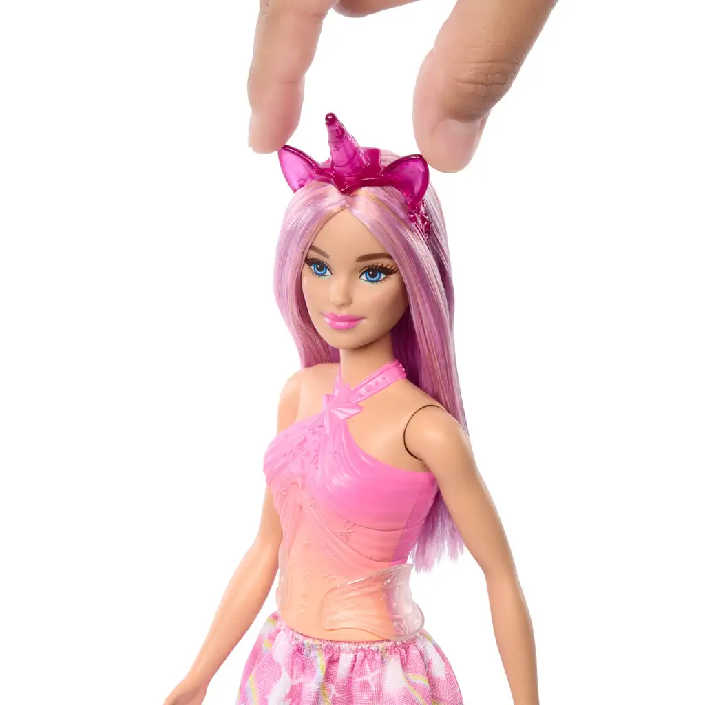 Barbie Dreamtopia: Lalka jednorożec w różowej sukience - Mattel zdjęcie 5