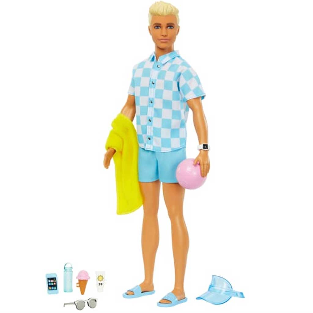 Barbie Film: Ken Plażowa lalka z akcesoriami - Mattel zdjęcie 4