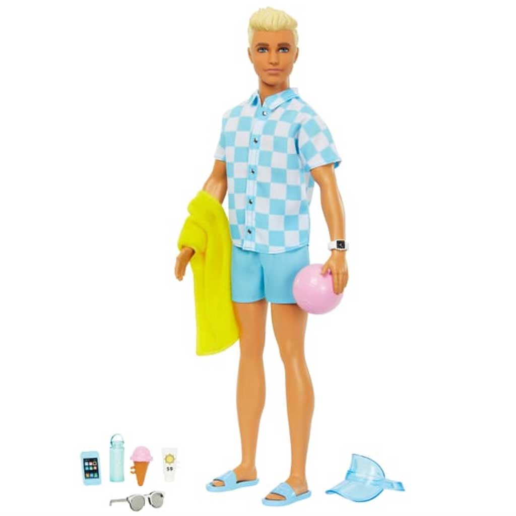 Barbie Film: Ken Plażowa lalka z akcesoriami - Mattel zdjęcie 1