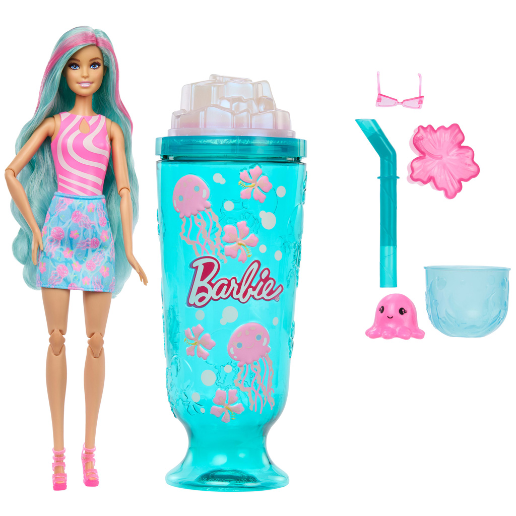 Barbie Reveal pachnąca seria Shaker z turkusowymi włosami lalki z figurką meduzy - Mattel zdjęcie 2