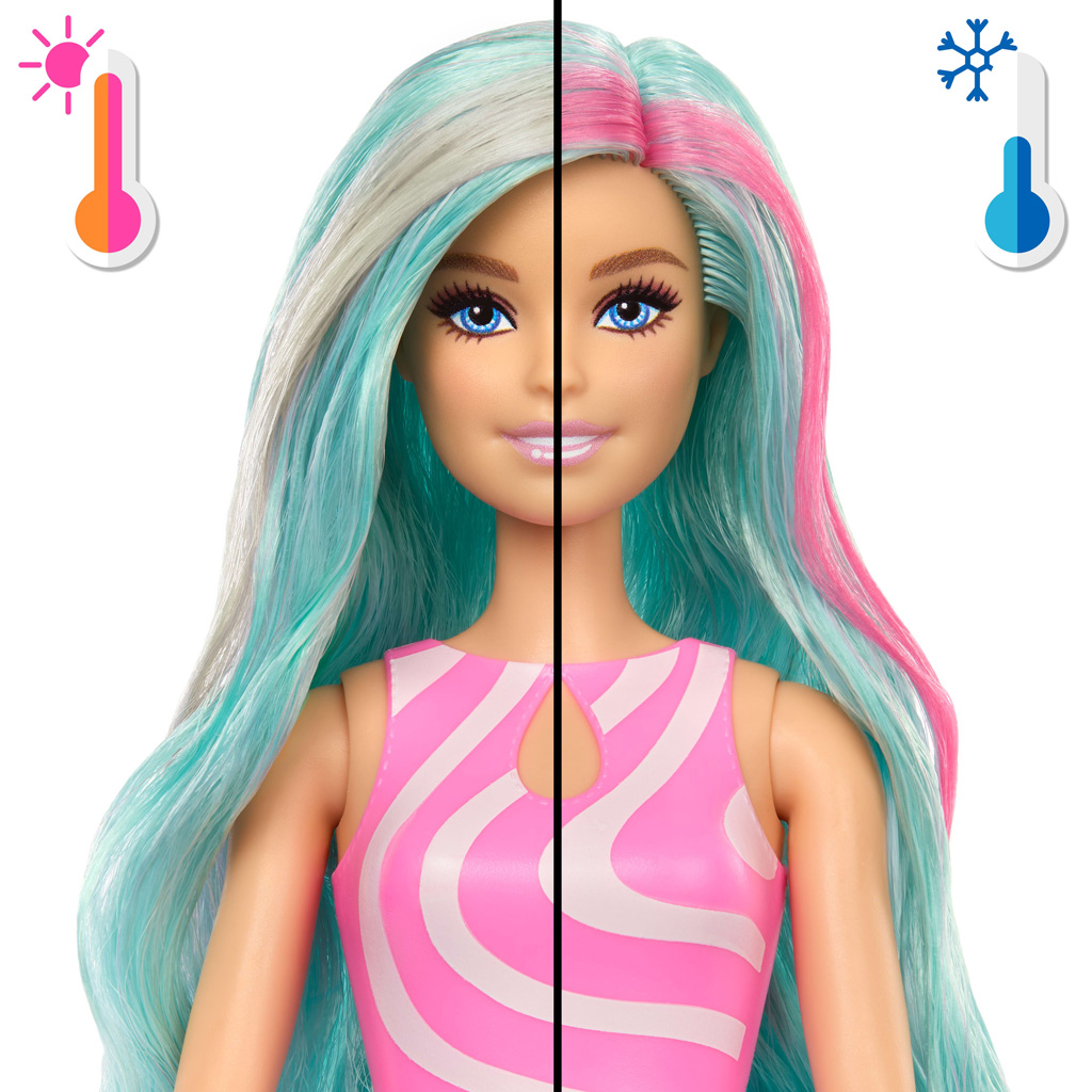 Barbie Reveal pachnąca seria Shaker z turkusowymi włosami lalki z figurką meduzy - Mattel zdjęcie 3