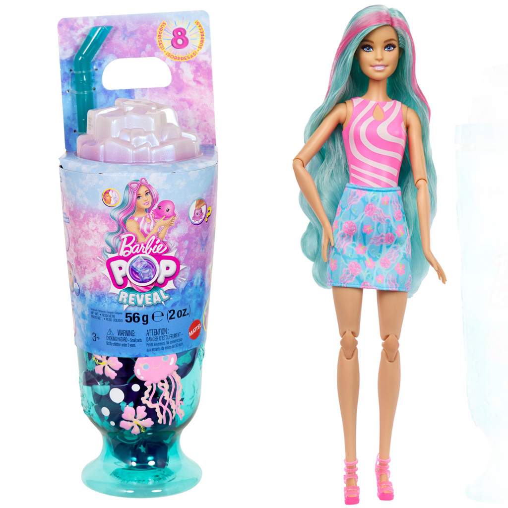 Barbie Reveal pachnąca seria Shaker z turkusowymi włosami lalki z figurką meduzy - Mattel zdjęcie 1