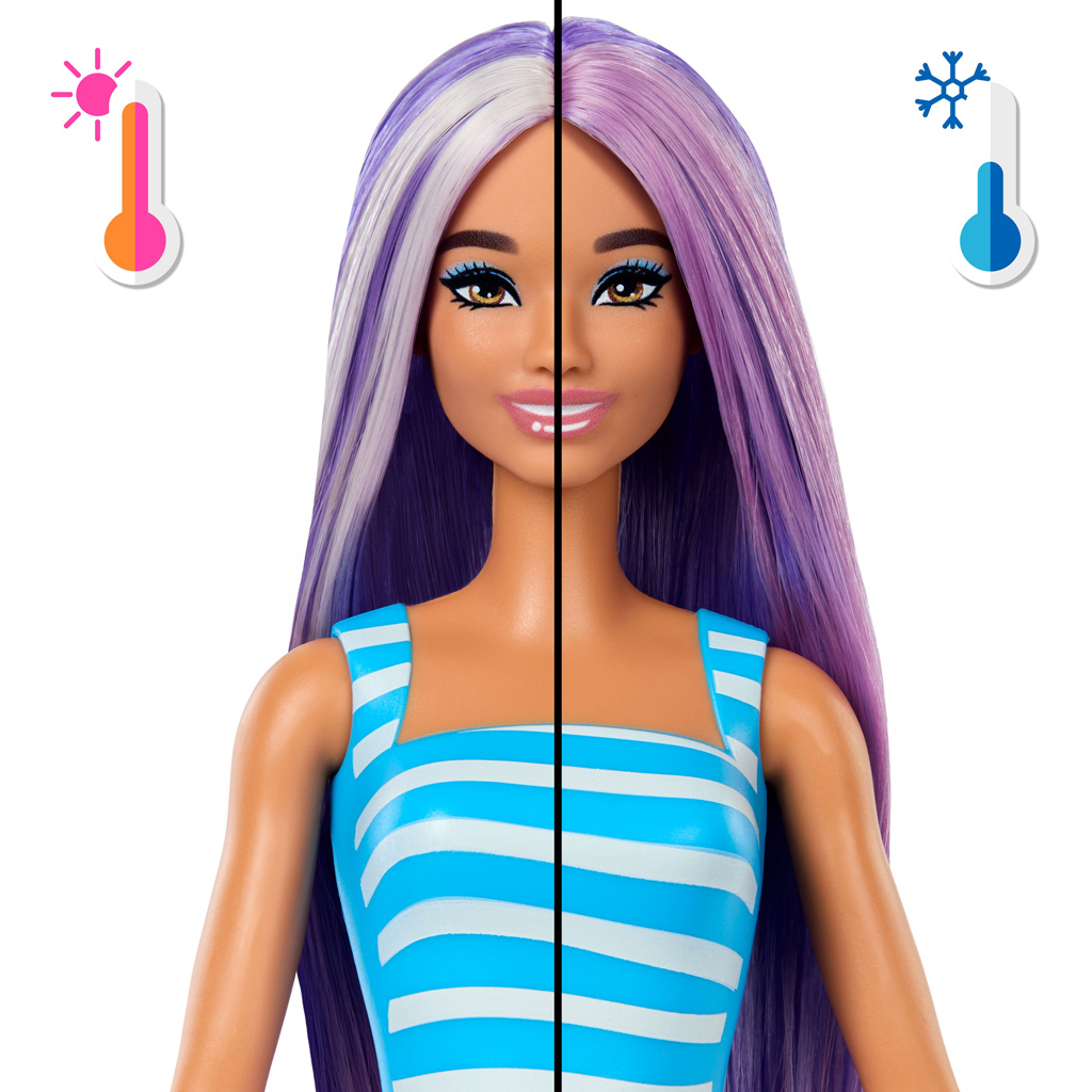 Barbie Reveal zapachowy Shaker seria z liliowowłosą lalką i konikiem morským - Mattel zdjęcie 4