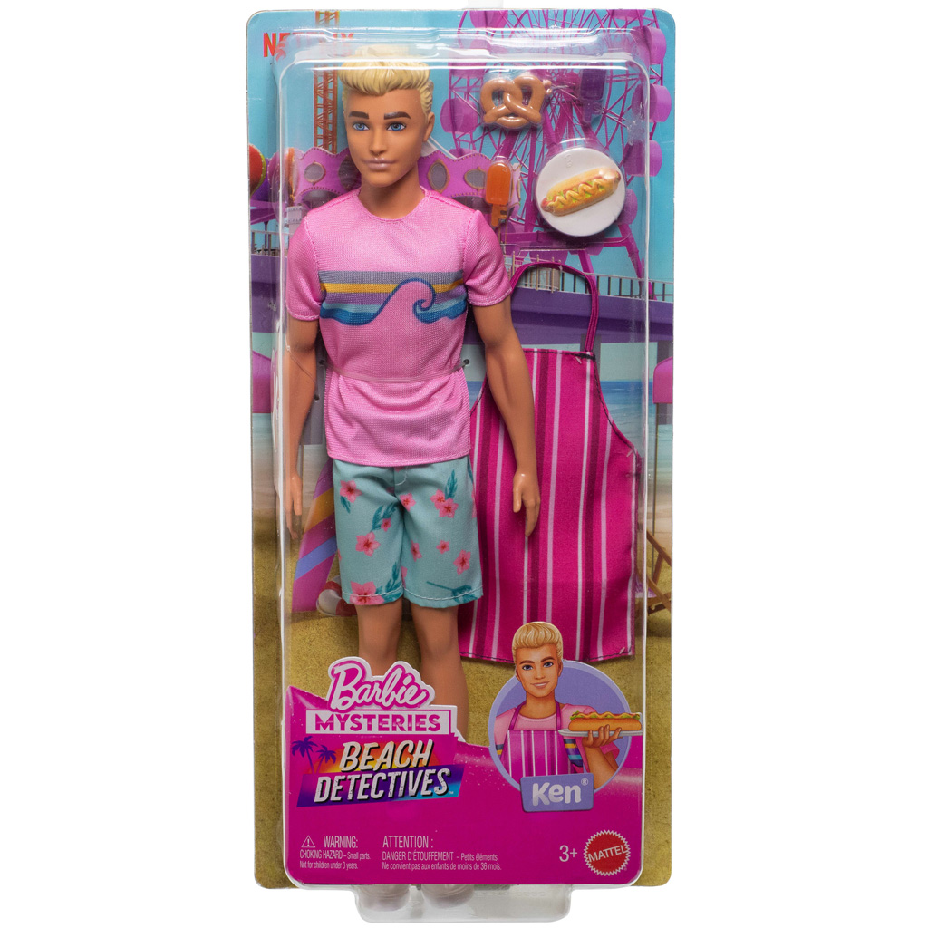 Barbie Tajemnice: Plażowi Detektywi - Ken z akcesoriami - Mattel zdjęcie 1