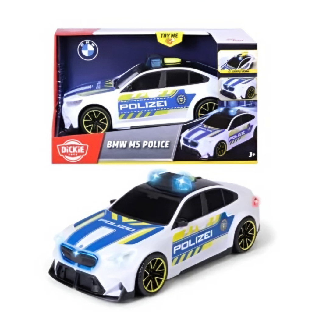 BMW M5 Policyjny samochód z światłem i dźwiękiem 25cm - Dickie Toys zdjęcie 1