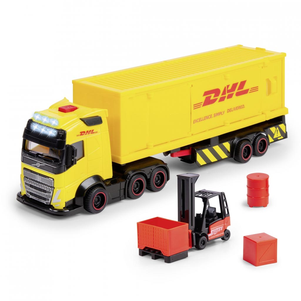 Ciężarówka DHL z światłem i dźwiękiem - Dickie Toys zdjęcie 2