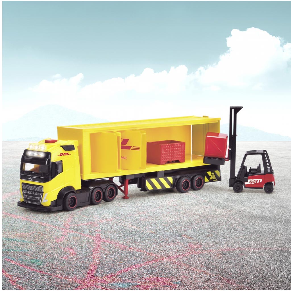 Ciężarówka DHL z światłem i dźwiękiem - Dickie Toys zdjęcie 3
