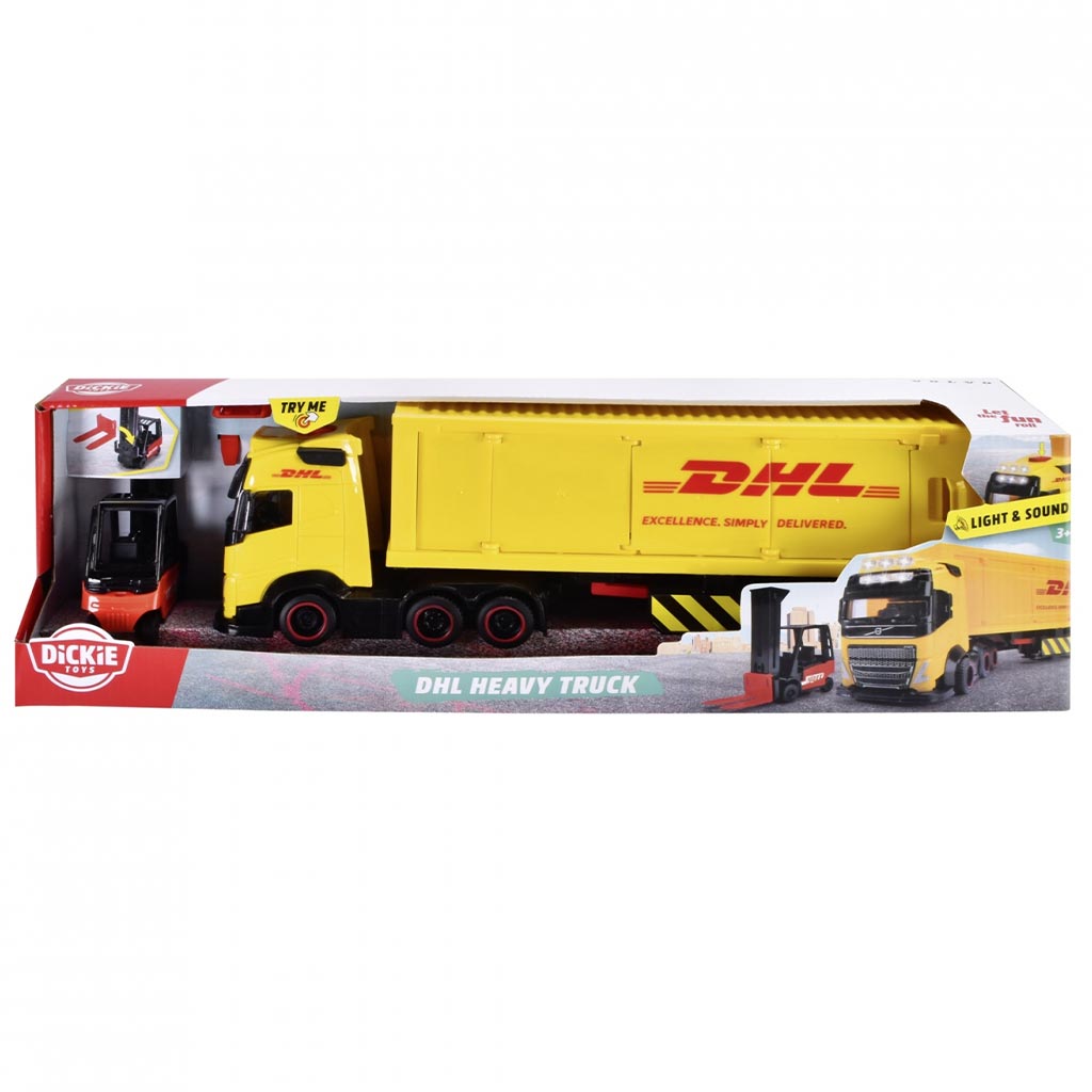 Ciężarówka DHL z światłem i dźwiękiem - Dickie Toys zdjęcie 1
