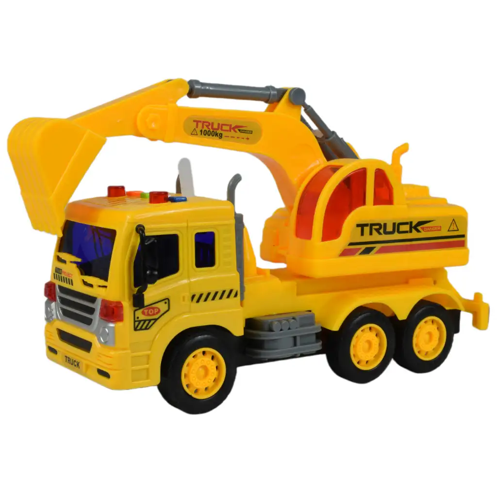 City Truck: Ciężarówka z ładowaczem z dźwiękiem i światłem 1/18 zdjęcie 2
